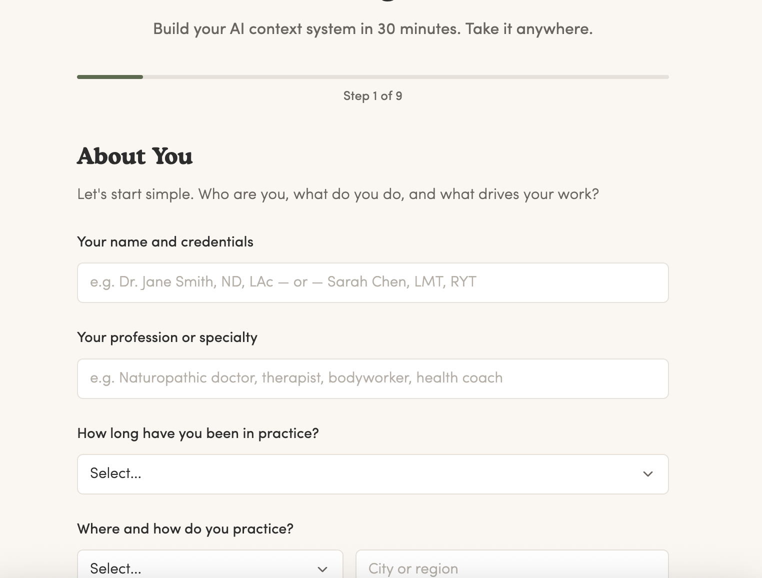 Practice Intelligence Builder app preview